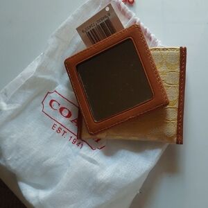 Coach Purse Mirror, 2 Sided
